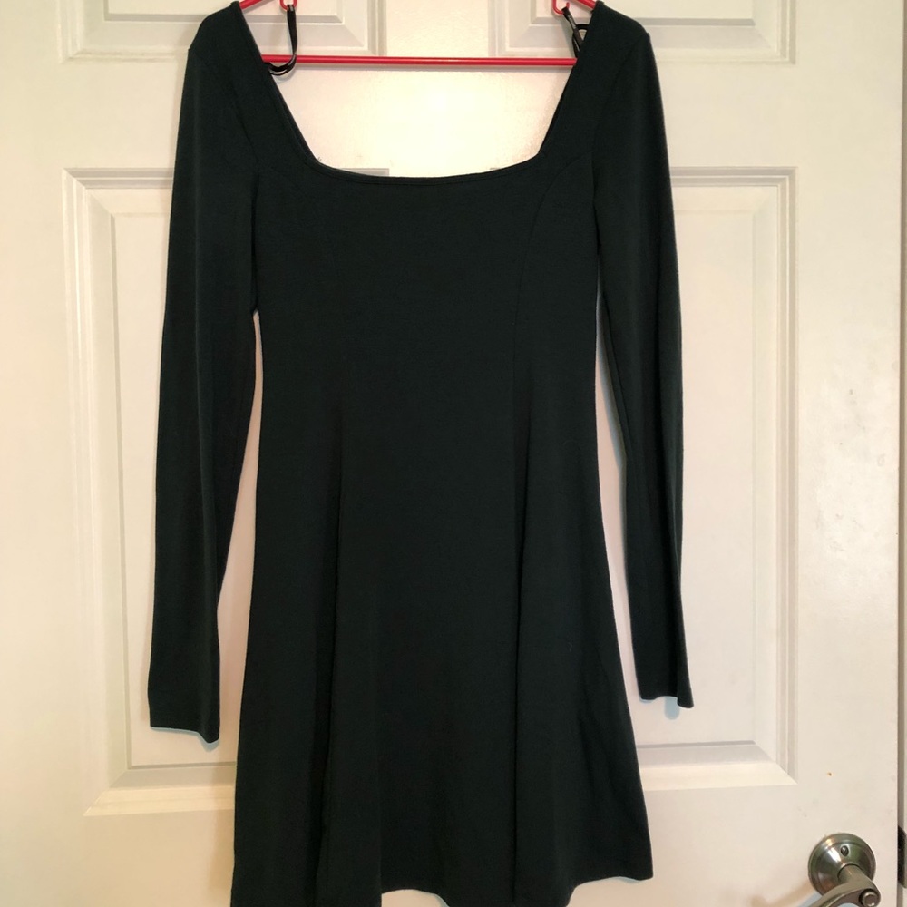 Dark Teal Long Sleeve Dress